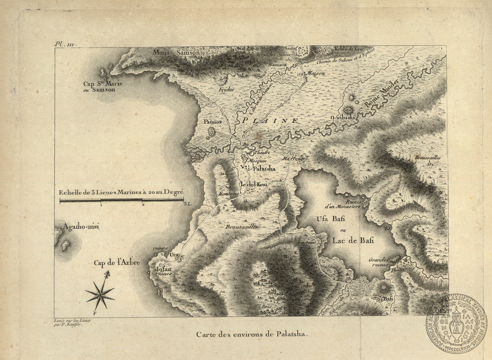 Carte des environs de Palatsha.